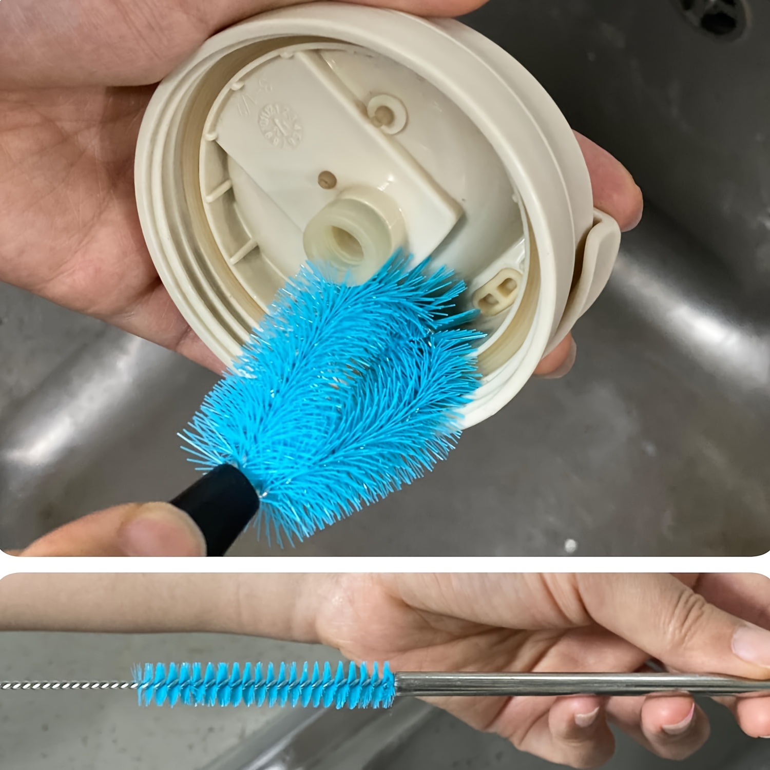 3-in-1 Water Bottle And Straw Brush Set, Long Handle Water Cup Scrubbing  Cleaning Brushes - Temu