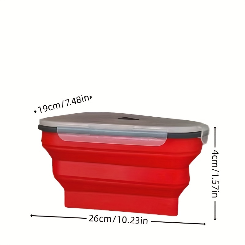 Pizza Crisper, Food Grade Silicone Material And Reusable Folding Food  Storage Crisper - Temu