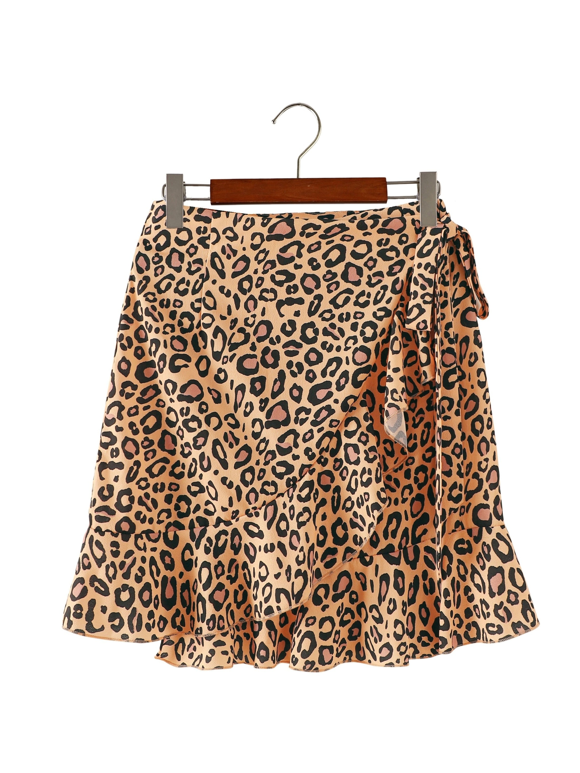 Leopard print outlet layered skirt