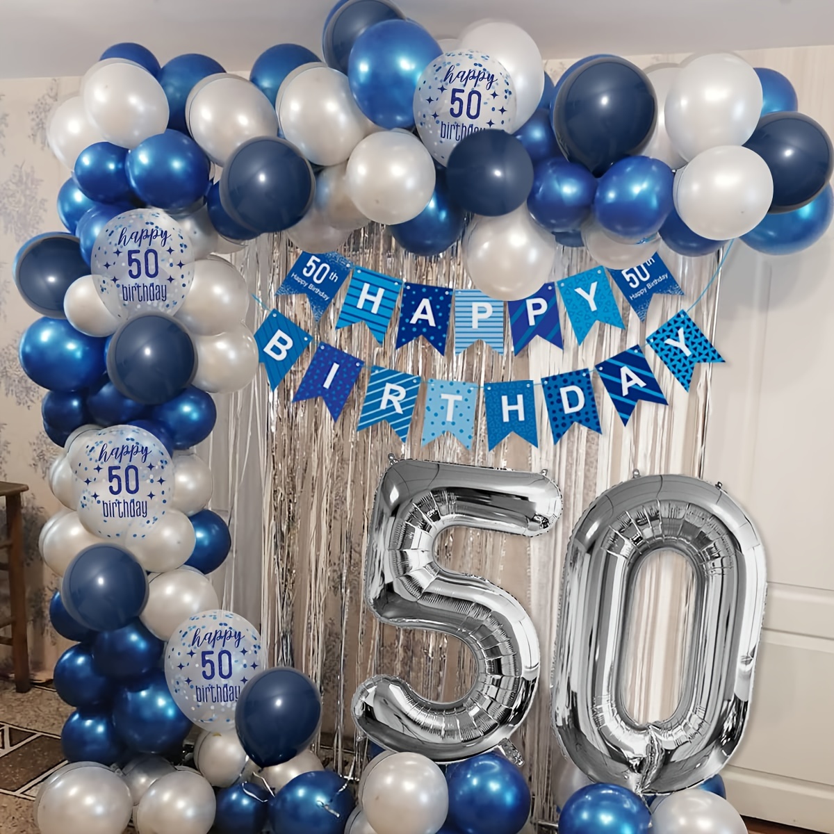 Globos HAPPY BIRTHDAY Papel De Aluminio Decoracion Cumpleaños Para Hombre  Azul