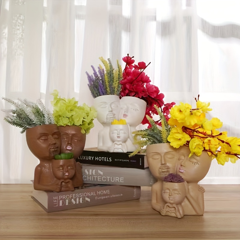 Simulazione del contenitore del vaso vaso di fiori secchi a forma di cuore  anatomico vaso d'arte statua umana ornamenti per la decorazione della casa  del Desktop