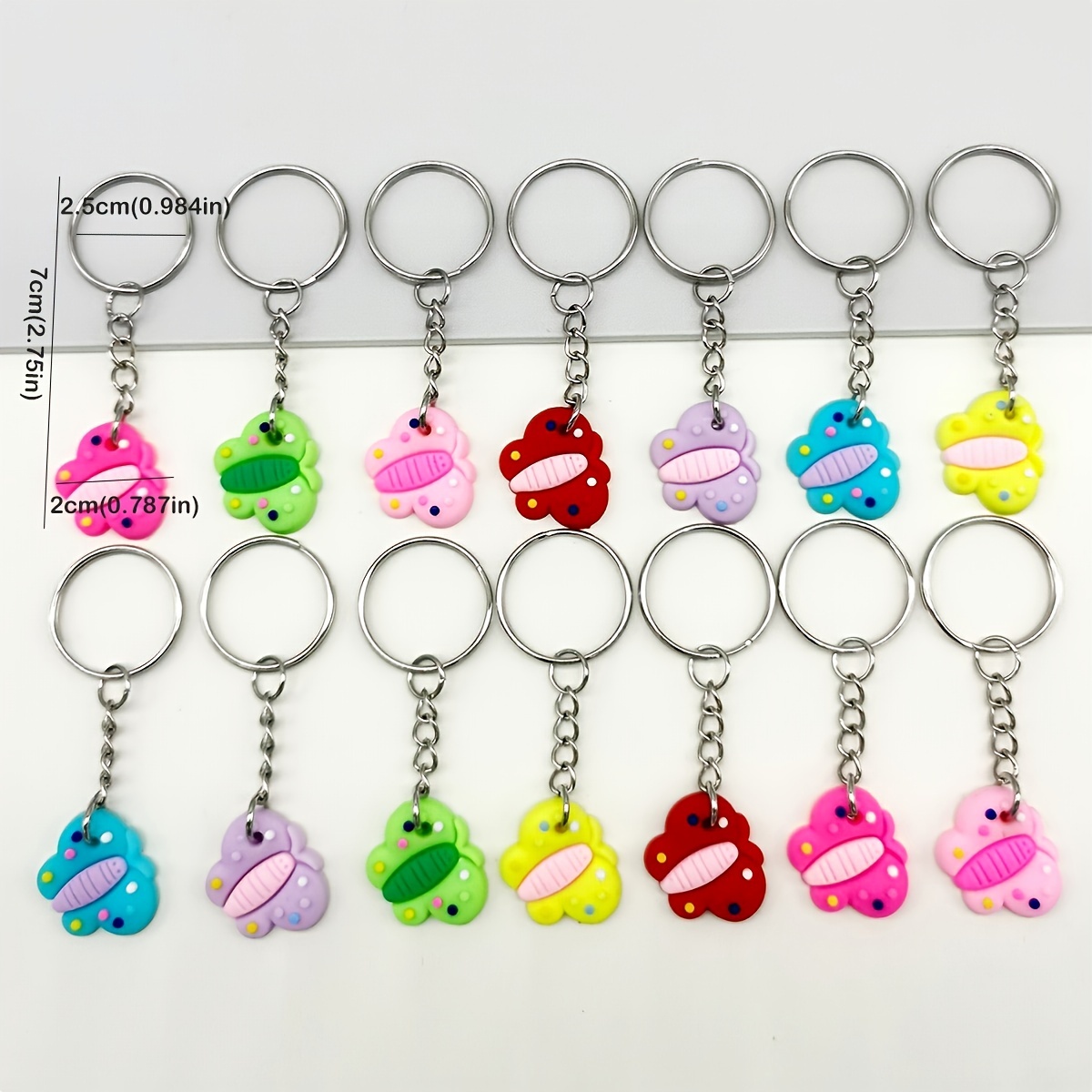 20pcs Cartoon Keychain Party Favors, Mini Cute Keyring For Classroom  Prizes, Birthday Christmas Party Favors Gift, Goodie Bag Stuffers Supplies