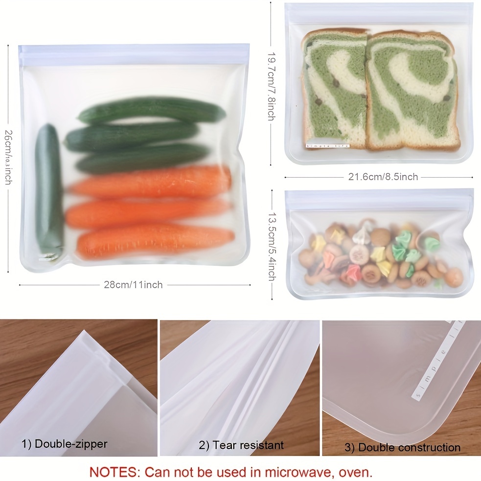 Eva Reusable Food Preservation Bag Refrigerator Food Storage - Temu