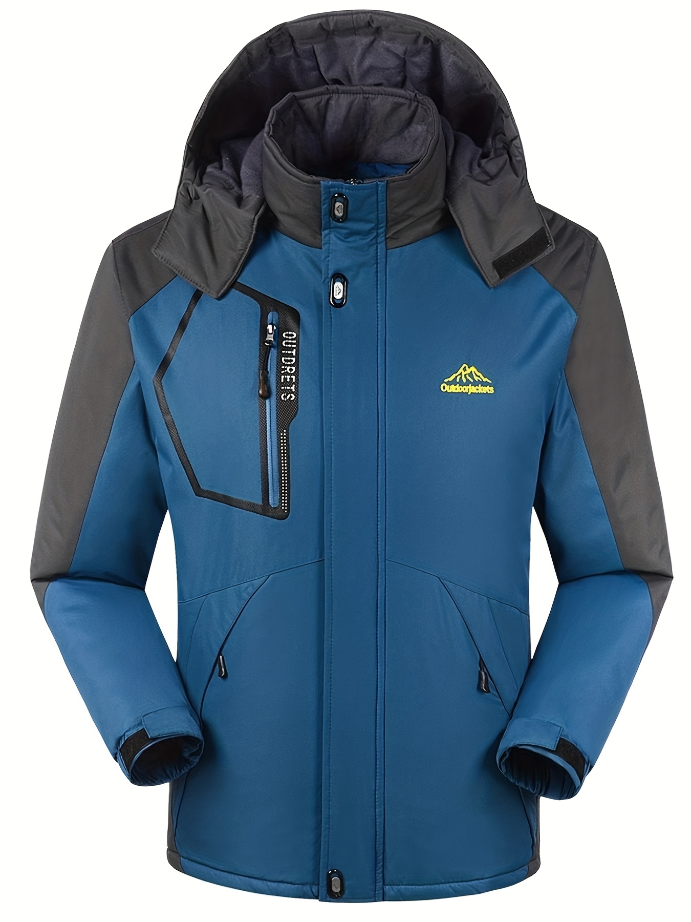 33,000ft Chaqueta de esquí impermeable 3 en 1 para hombre, chaqueta de  esquí cálida de montaña, chaqueta de lluvia para nieve, abrigo de invierno  con