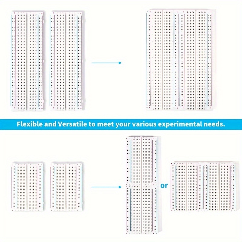 Breadboards Kit Include 830 Point 400 Point Solderless - Temu