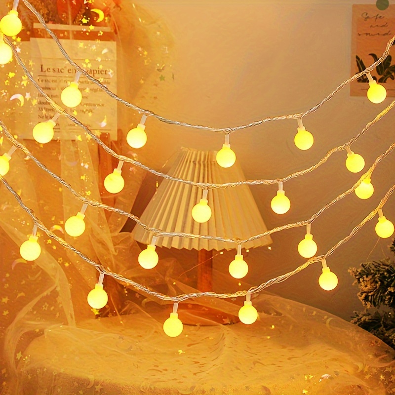 Guirlande lumineuse LED pour tente de Camping, 5M 10M, boule de lumière,  lampe, féerique, décoration pour la maison, fête de mariage, cour