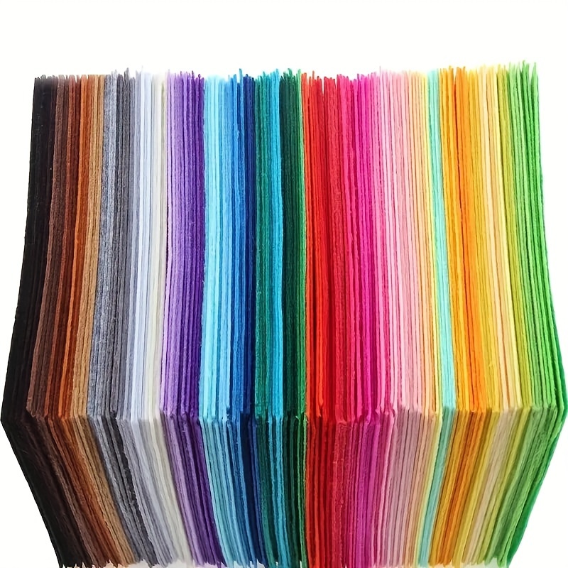 10/20/40pcs Felt Sheets Multi Color Variety Pack 15x15cm Felt Pieces Felt  Squares 1mm Thickness