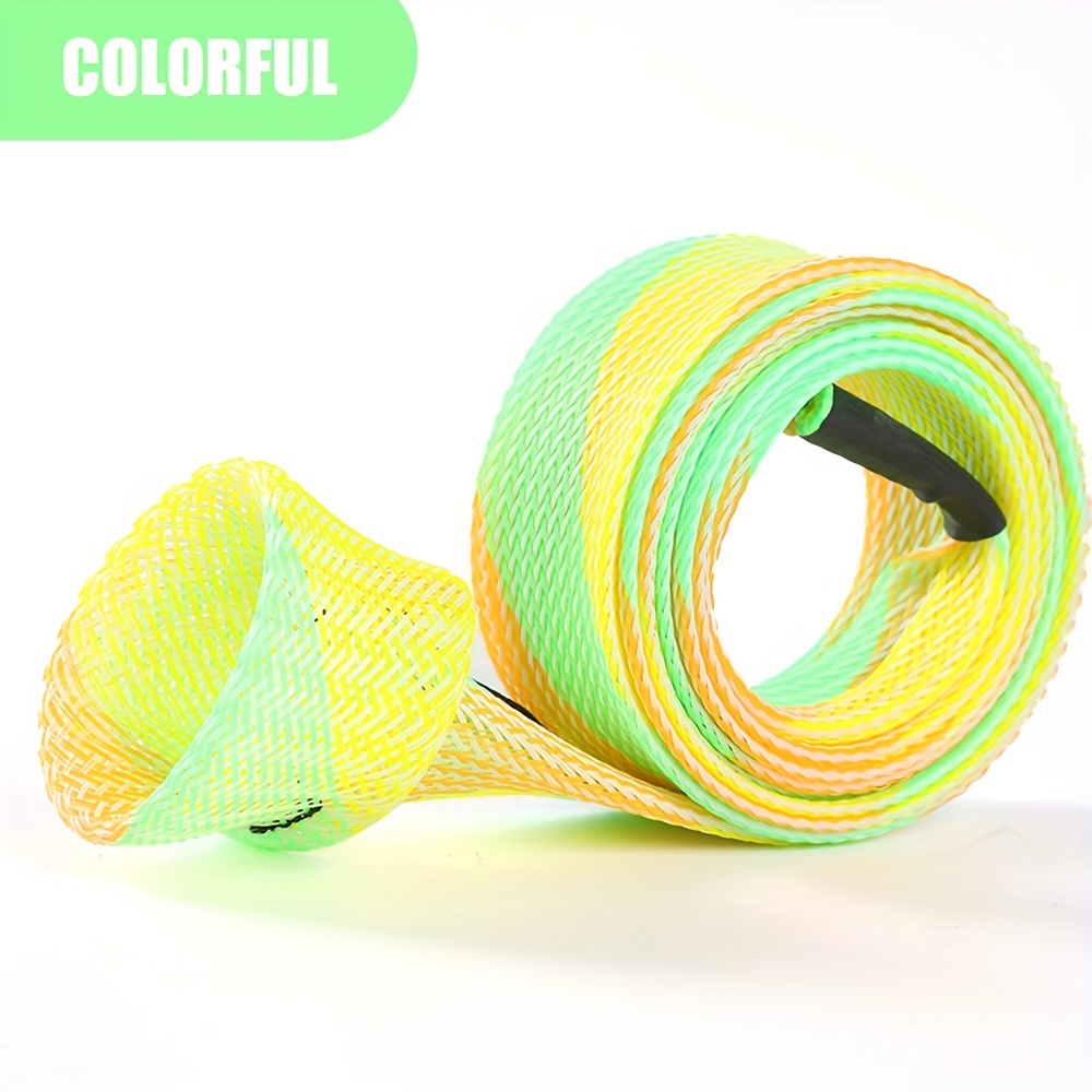 Rod Protector Sleeve Braided Mesh Reusable Telescopic Rods Protector