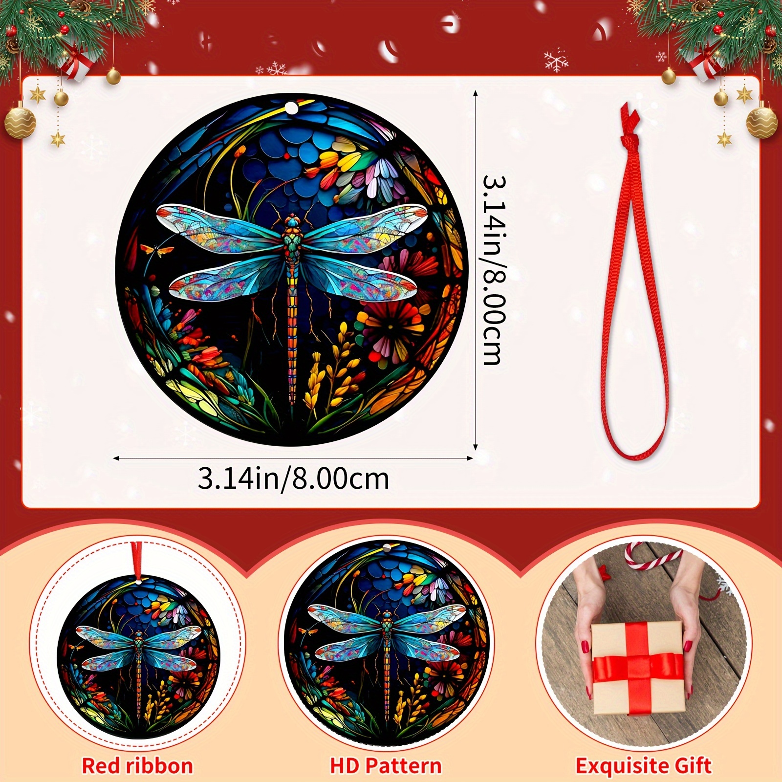 Dragonfly & Lily Pads: Red Solo Cup Ornaments