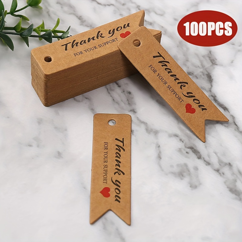200pcs Thank You Tags Decorative Gift Tags Wedding Goodies Tags Party Gift  Tags 