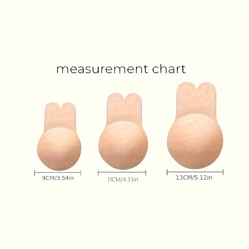 Halloween Christmas Womens Adhesive Bra Bunny Ears Breast Lifting Adhesive Bra  Invisible Silicone Reusable Nipple Cover Beige - Sports & Outdoors - Temu