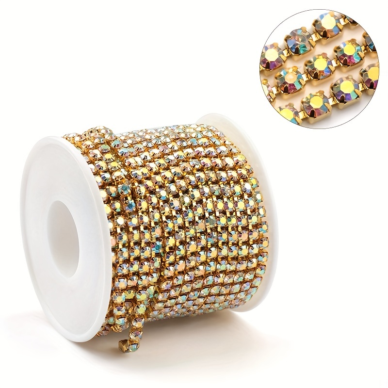 100 Yd Wire Sequins Chain Crafts Flat Beads Pvc Clothing - Temu