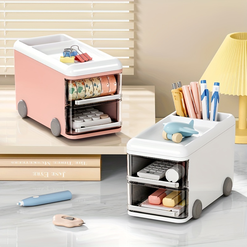 Cute Large Creative Storage Box Multi layer Storage - Temu