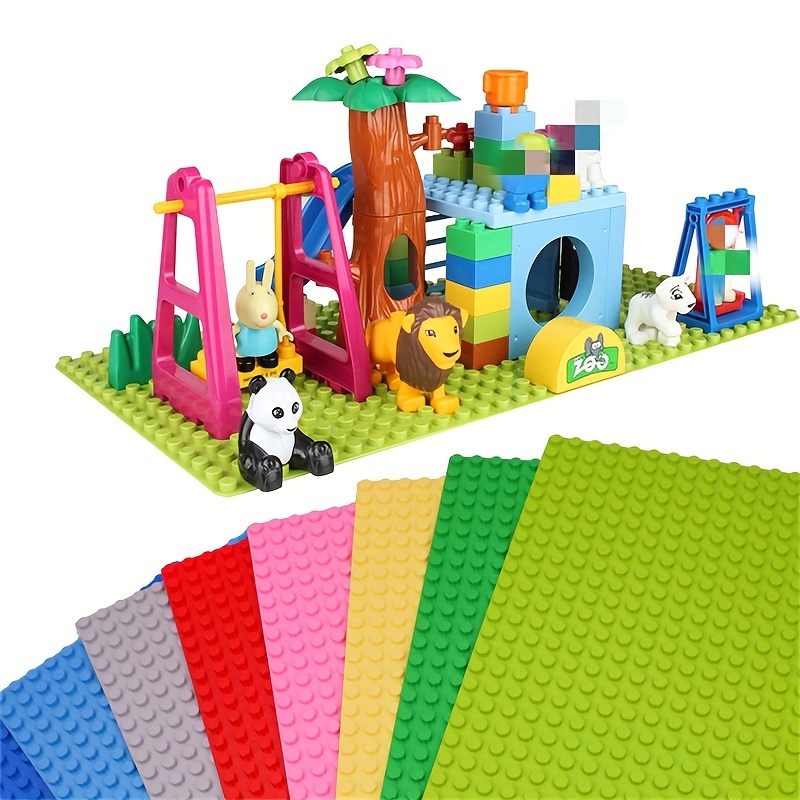104 pezzi di blocchi di costruzione di Figure spesse miste 12 dimensioni 16  colori compatibili con piastra di base classica Leduo giocattoli creativi  per bambini