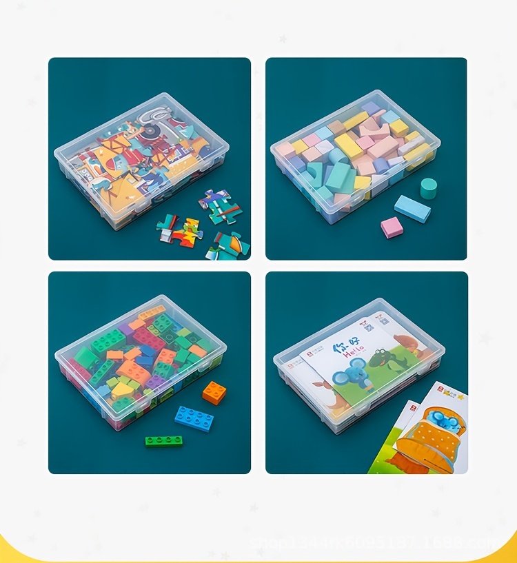 Transparent Puzzle Storage Box Multi functional Disassembly - Temu