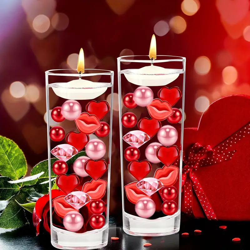 Valentine's Day Vase Filler Heart High Heels Rose Pearl Vase - Temu