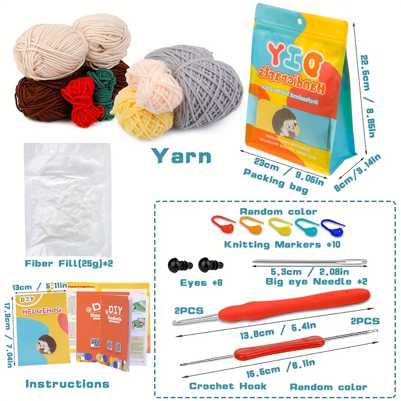 Juego de crochet para muñecas Tutoriales en vídeo paso a paso Hilo  adicional incluido Kit completo de crochet para principiantes – Los mejores  productos en la tienda online Joom Geek