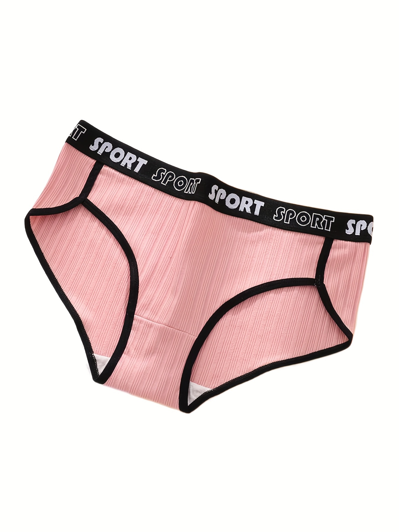 Letter Tape Sports Briefs Comfy Breathable Stretchy - Temu