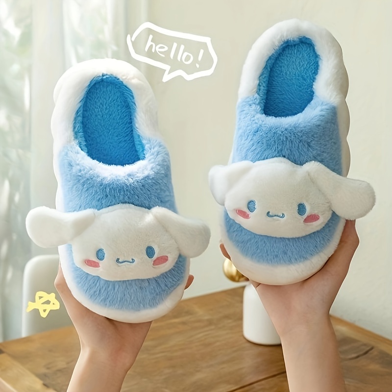 Cute Cartoon Furry House Shoes Girls Comfortable - Temu Canada