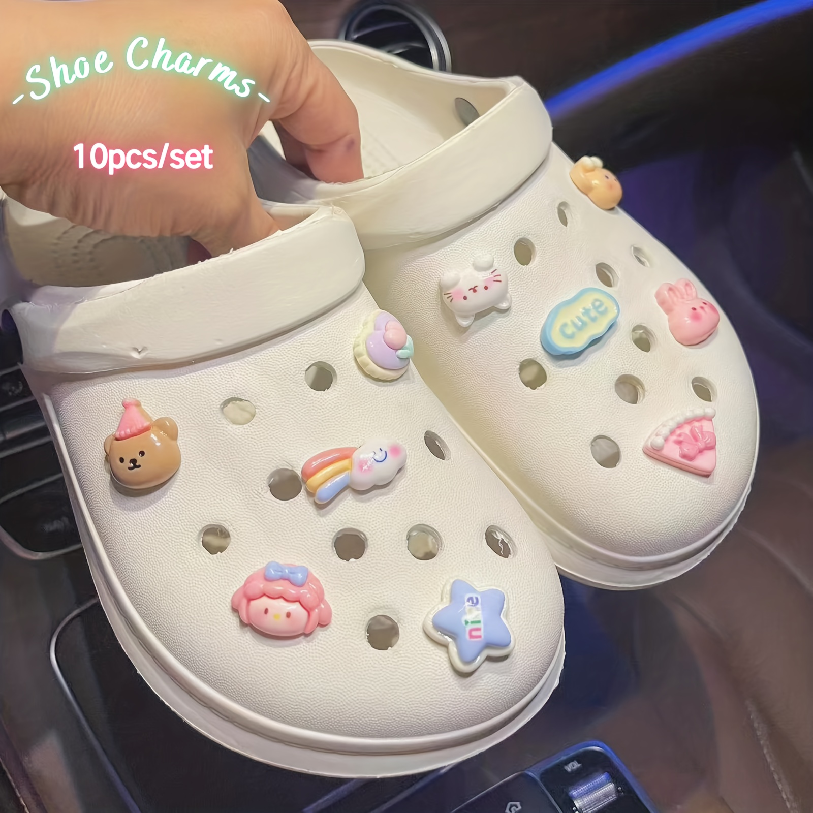 Barbie Croc Charms Kawaii Sandals Cartoon Decoration Slippers Button Diy  Material Anime Cute Lovely Stylish Girls Gifts Fashion
