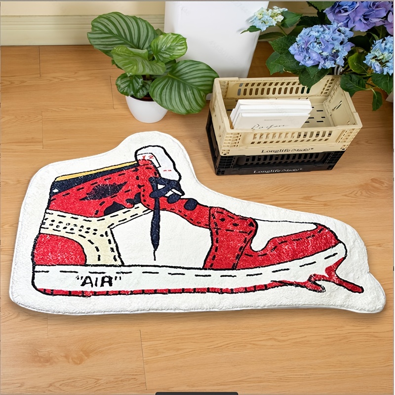 Thickened Sneakers Rug Irregular Carpet Cartoon Fashion Shoe Shape