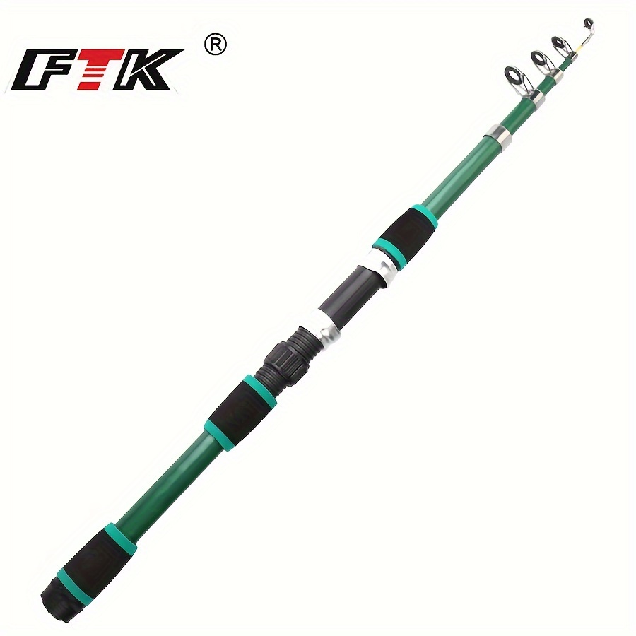 Catch Fish Ftk Spinning Fishing Rod Carbon Fiber Tackle - Temu