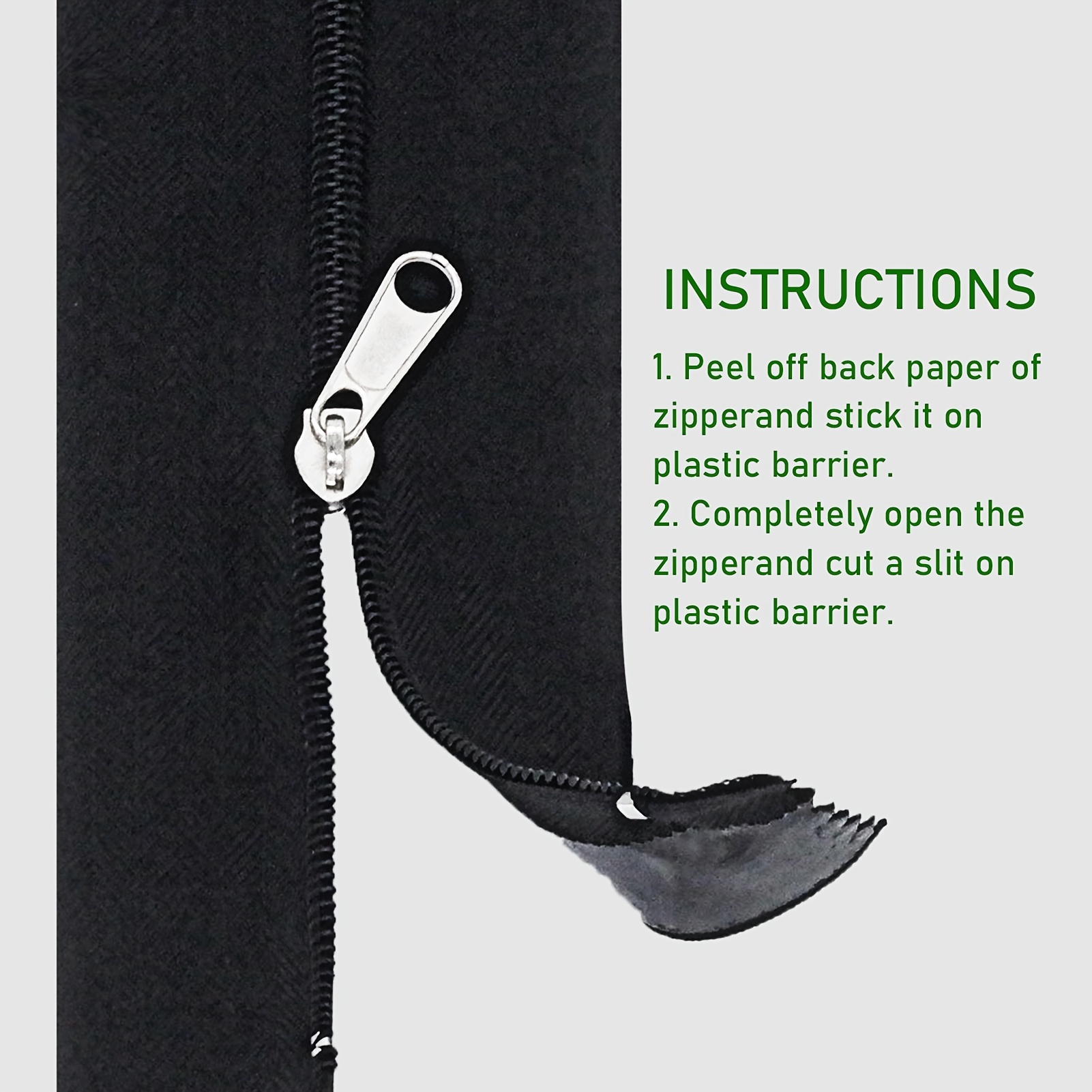 Heavy Duty Rust resistant Waterproof Black Zipper Perfect - Temu