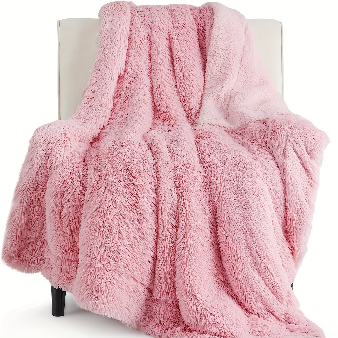 Fleece Throw Blanket For Couch, Fuzzy Soft Cozy Fluffy 3d Jacquard ...