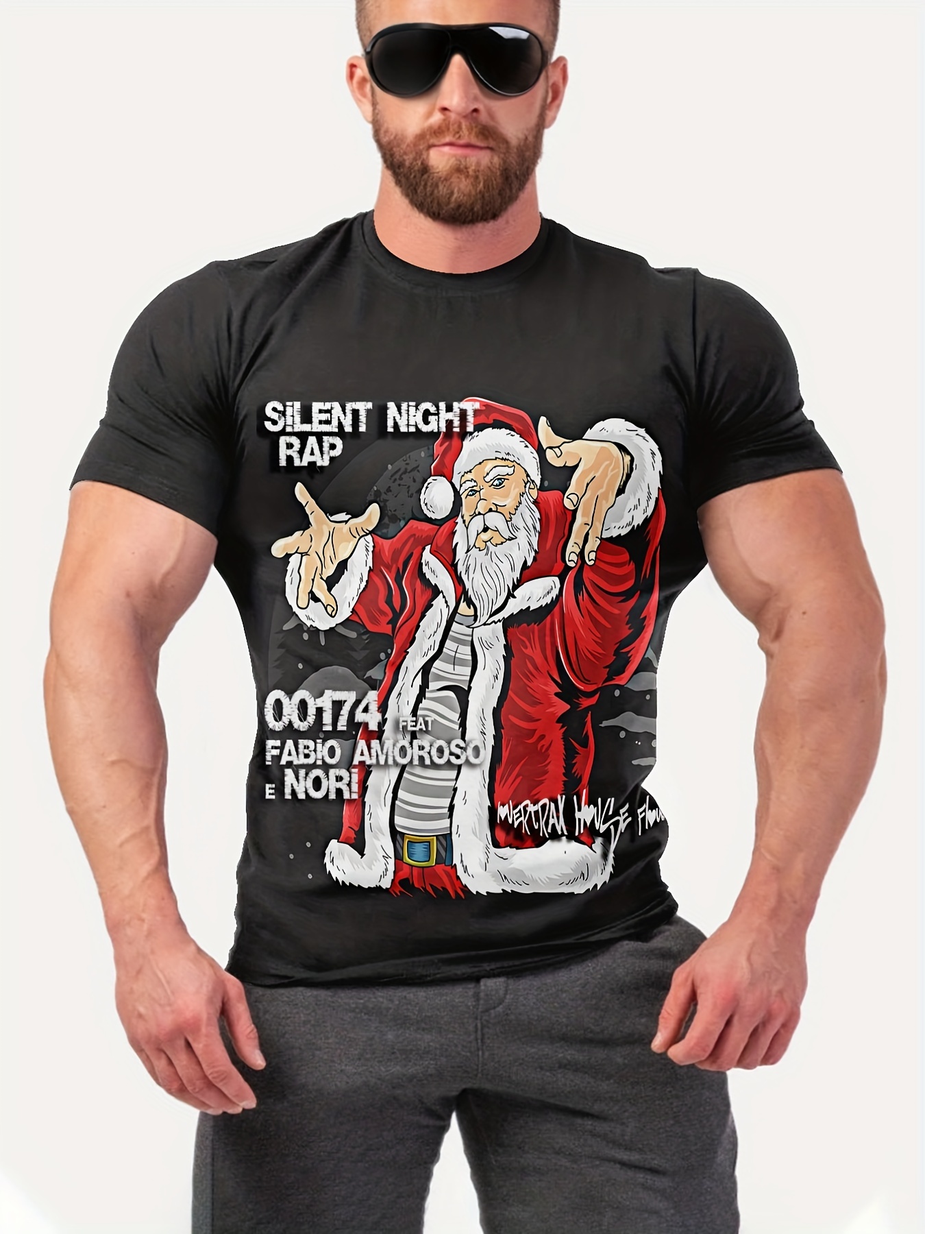 T-shirt uomo Faq pranzo Natale con parenti, risposte divertenti  PERSONALIZZABILI