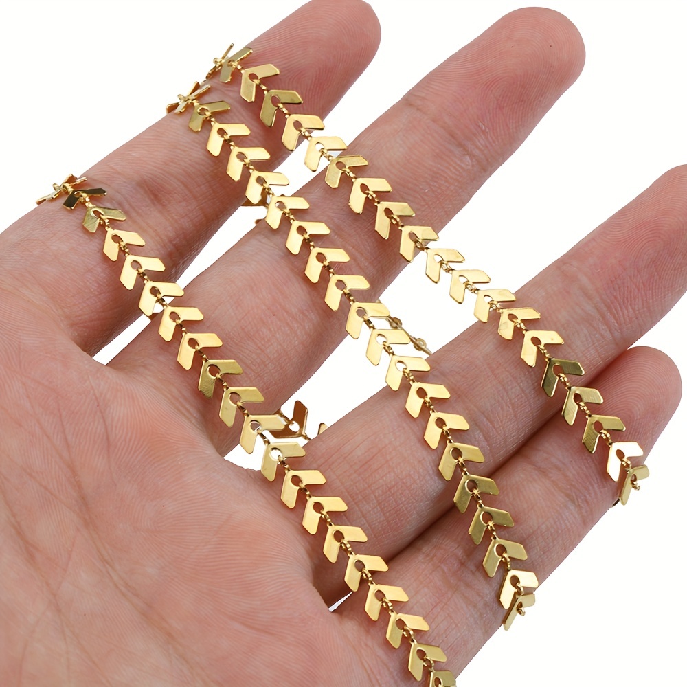 1 Meter Stainless Steel Link Chains Necklace Cuban DIY Jewelry Making  Supplies