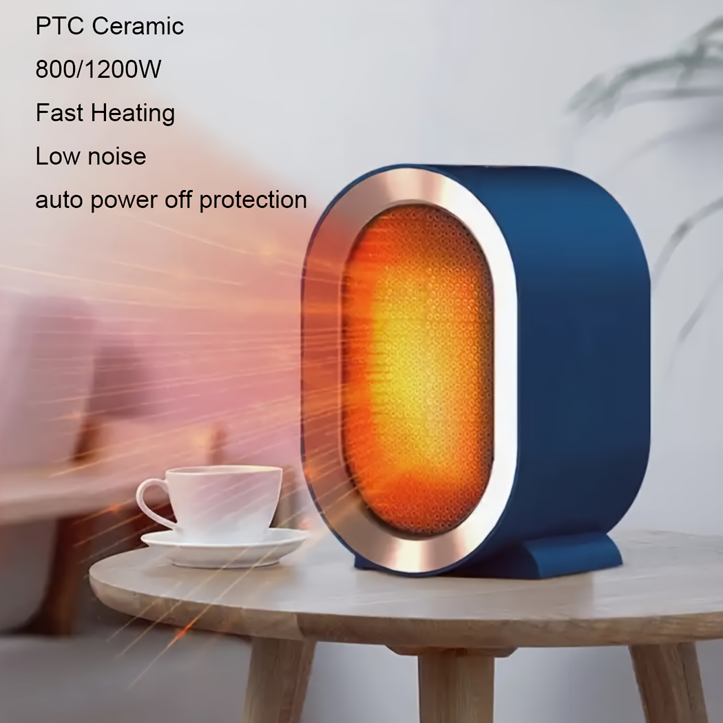 Portable Electric Space Heater Mini Desktop Fan Heater Personal