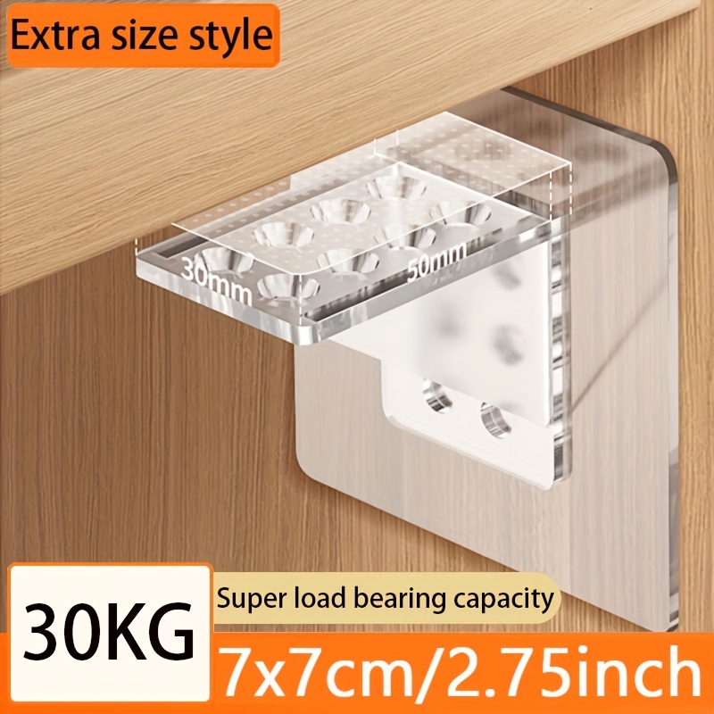 8Pcs Punch Free Shelf Support Pegs, Self Adhesive Shelf Bracket Shelf Pins  No Drill Cabinet Shelf Clips Holders Pegs Double Row Reinforced Partition  Shelves for Kitchen Cabinet Bookshelf Closet - Yahoo Shopping
