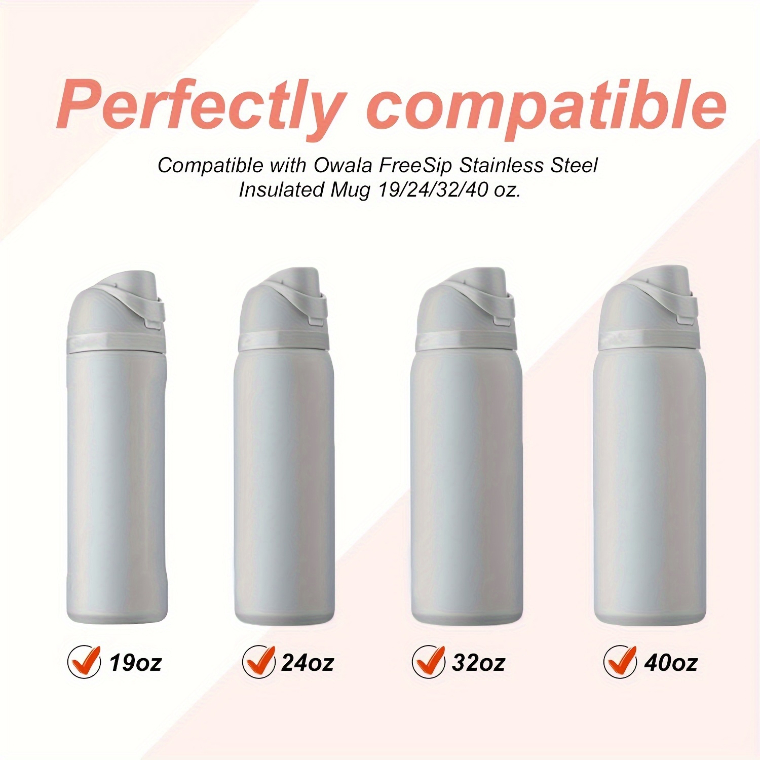 4pcs Bottle Mouth Silicone Stopper Compatible With Owala FreeSip