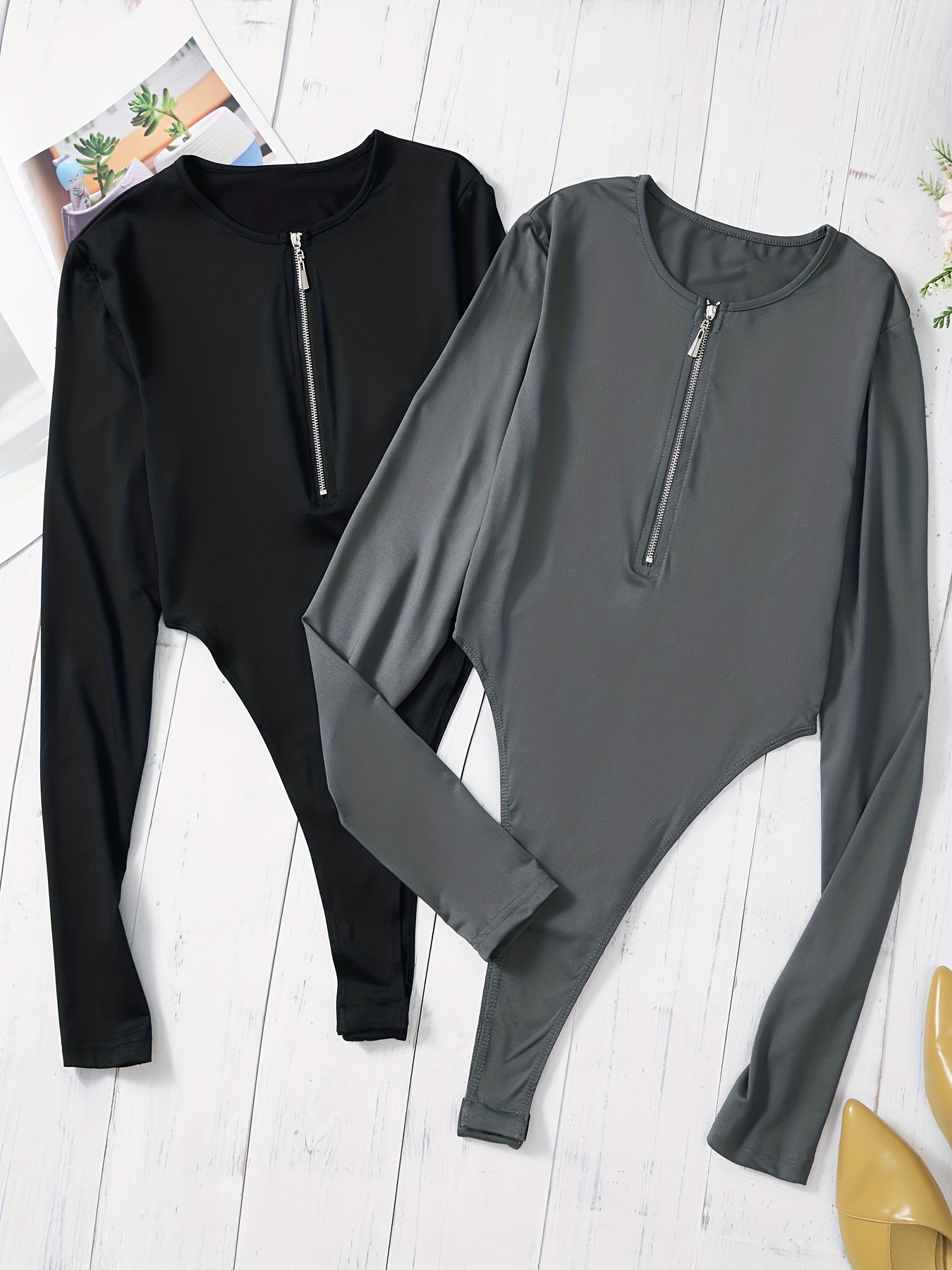 Short Sleeve Zipper Sports Shaping Bodysuits Women Sauna - Temu