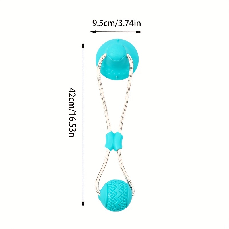 Suction Cup Dog Toy For Pet Teeth Cleaning And Molar Playing, Durable Pet  Rope Toy For Interactive Fun And Healthy Chewing - Temu