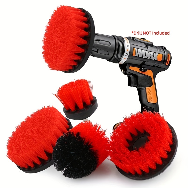 Drill Brush Attachment Set Power Cleaning Scrub Brush - Temu