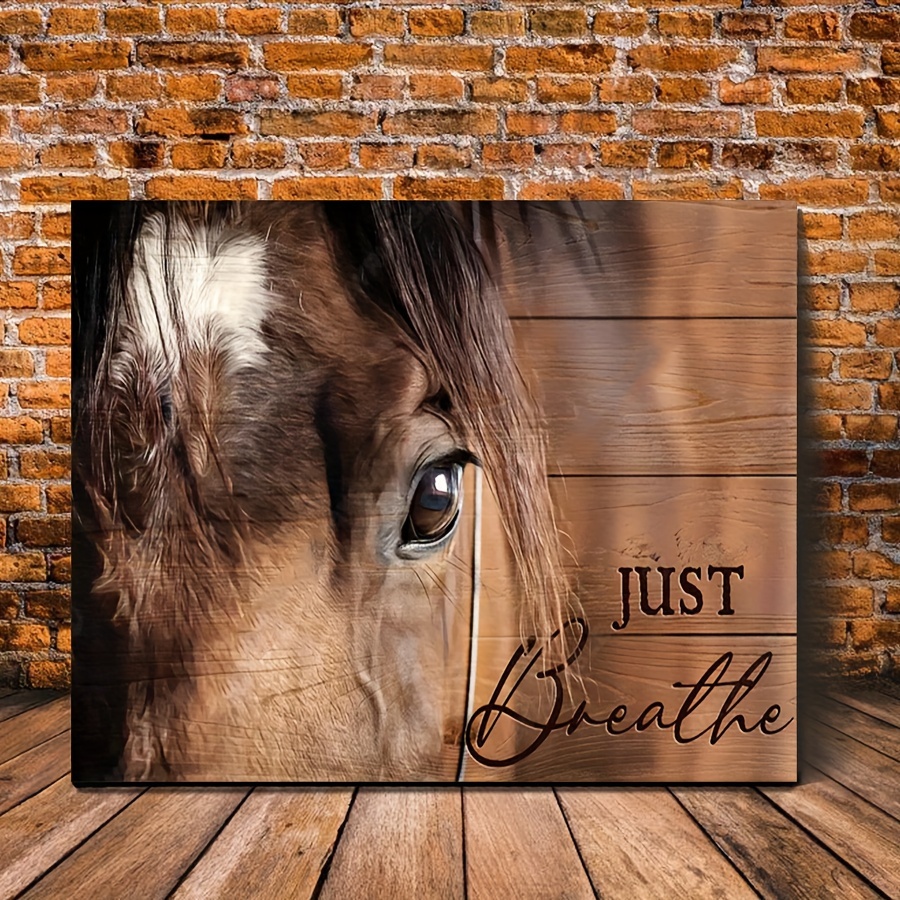 

1pc Wooden Framed Amazing Eyes, Gift For Horse Lover, Beautiful Horse, Canvas Decor Wall Art For Bedroom Living Room Home Walls Decoration With Frame11.8inchx15.7inch