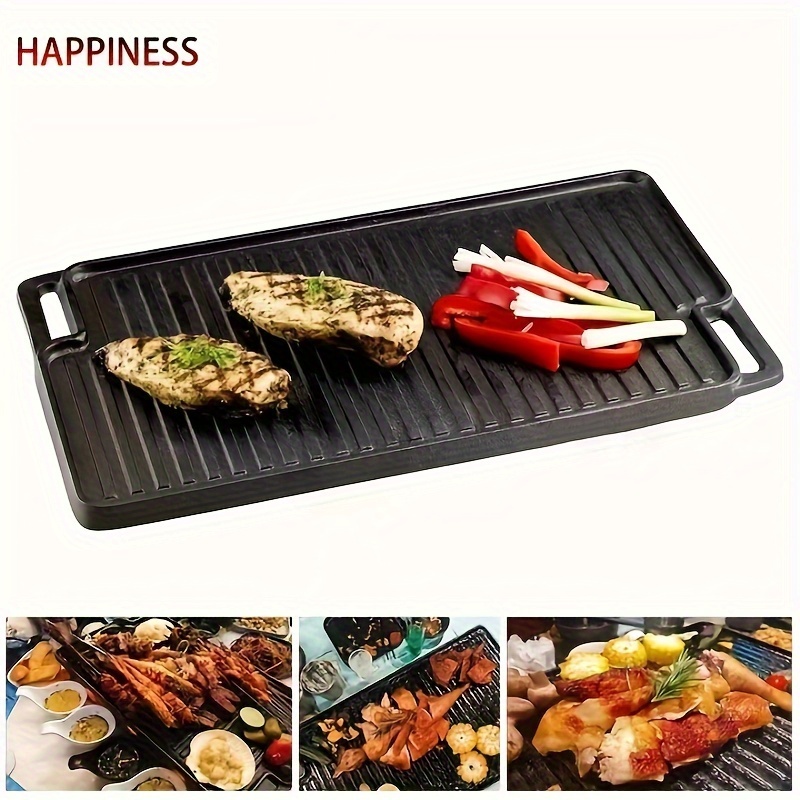 Bbq Pan, Barbecue Stove Pan, Grill Steak Plate, Household Non-stick  Smokeless Bbq Pan, Grill Steak Teppanyaki Plate, Barbecue Utensils,  Barbecue Tools, Kitchen Accessories - Temu