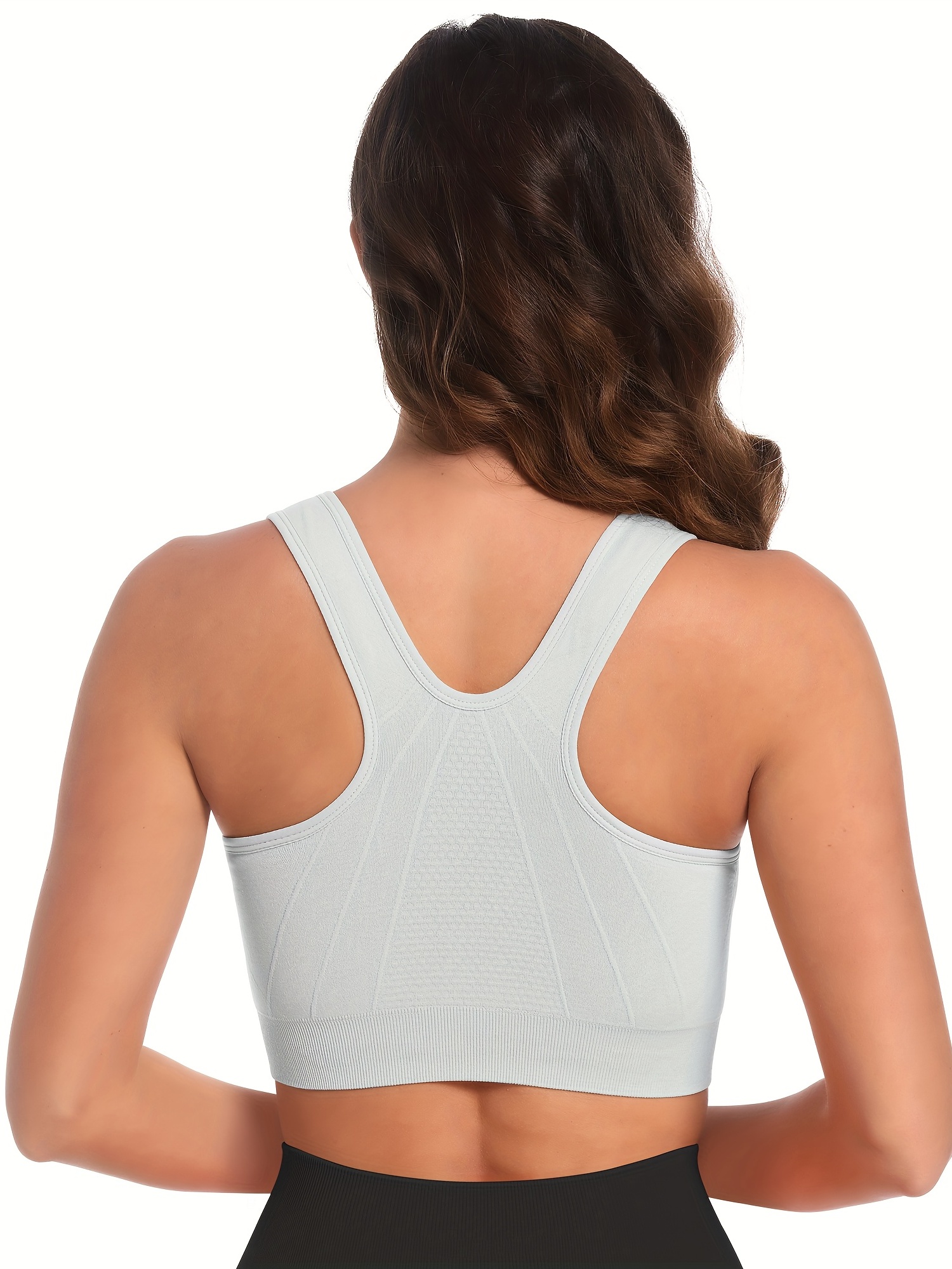 Front Zipper Fitness Sports Bras Women Seamless Wirefree Push up Paded Bras  - China Soprts Bra and Yoga Bra price