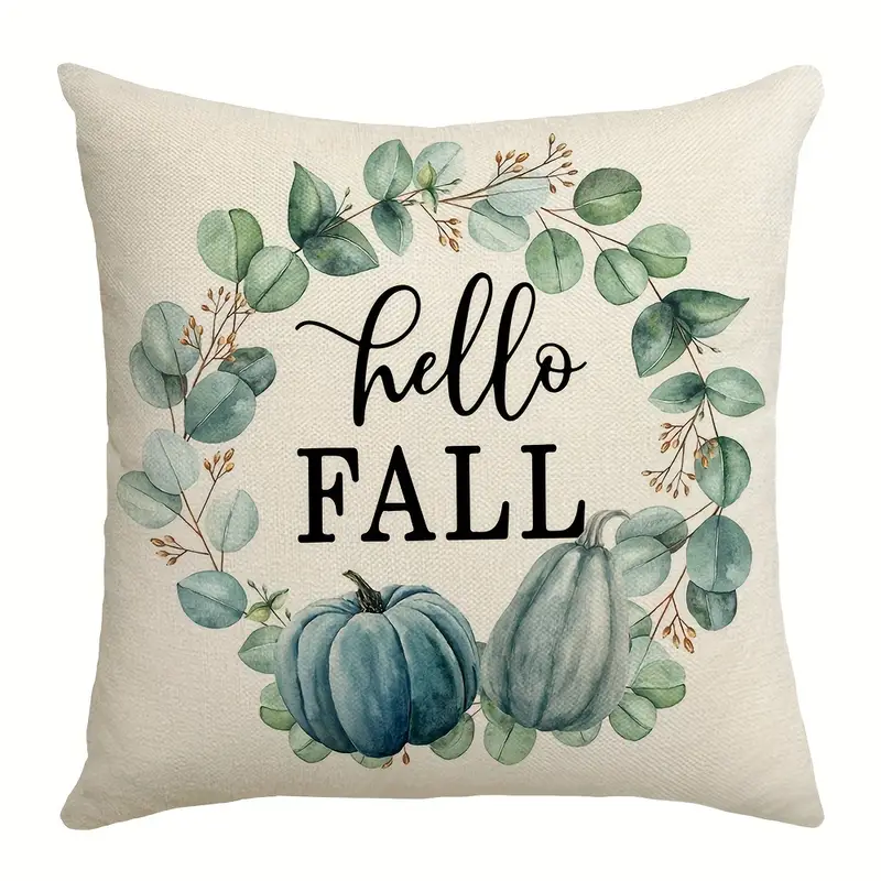 Fall Pillow Covers Hello Fall Pillows Decorative Throw - Temu