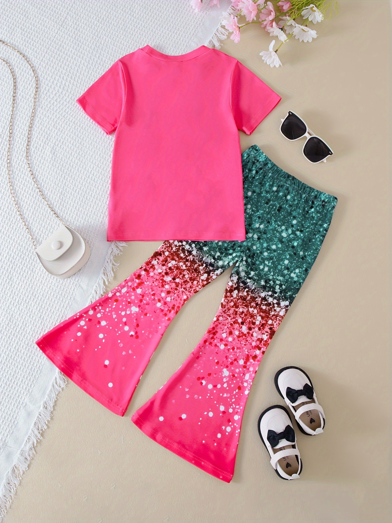 PINK SEQUIN PARTY PANTS