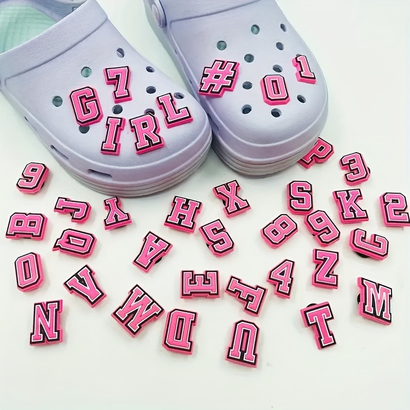 Night Light Letter Number Shoe Charms For Shoe Charms - Temu