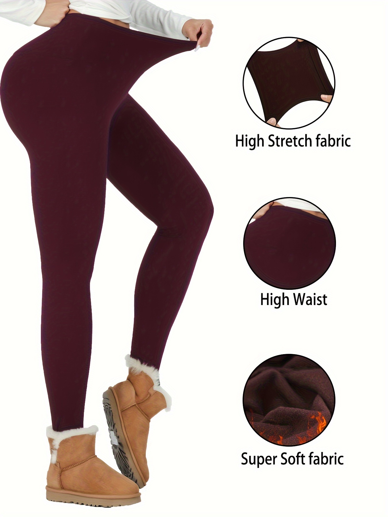  3 Pack Fleece Lined Leggings Women High Waisted Warm Winter  Yoga Pants for Women Thermal Running Workout Leggings : Clothing, Shoes &  Jewelry