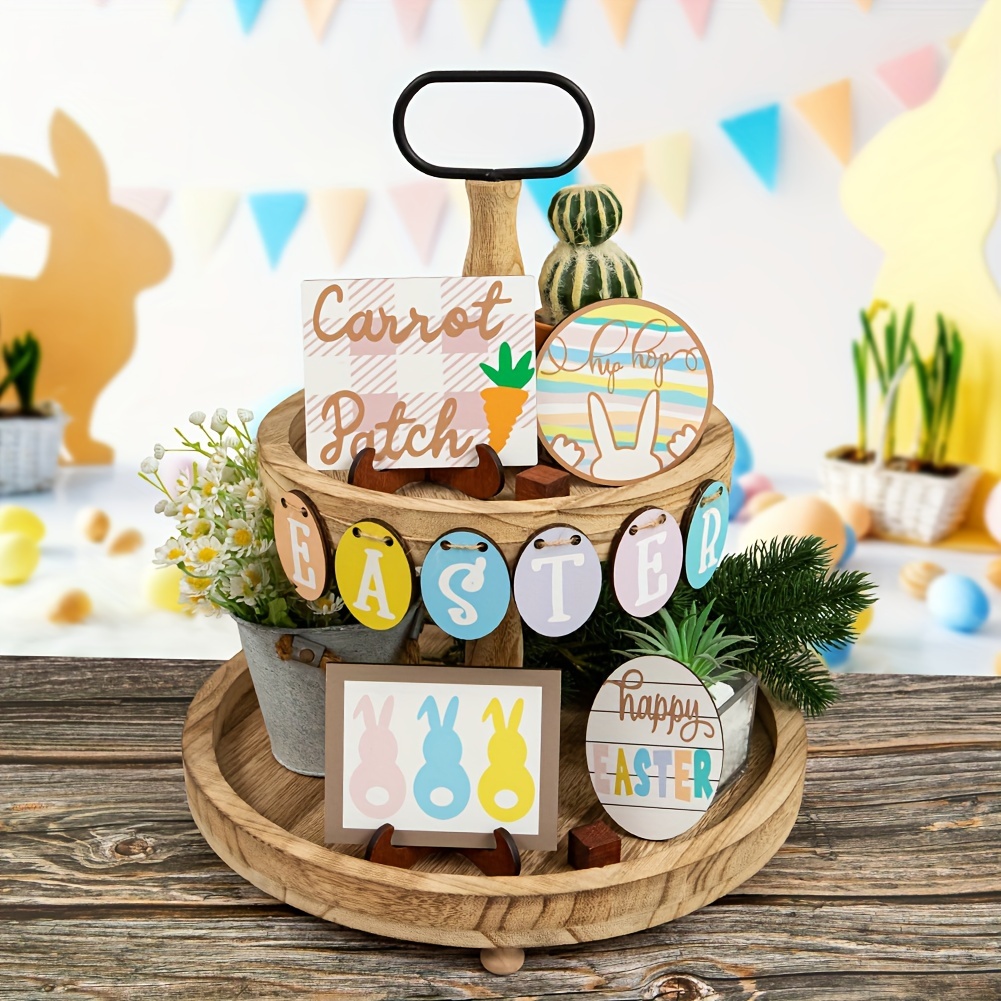 Easter Decor / Set of Carrots / Tiered Tray Decor / Easter Tiered Tray Sign  / Carrots / Tray Filler / Farmhouse Decor / Easter Decorations 