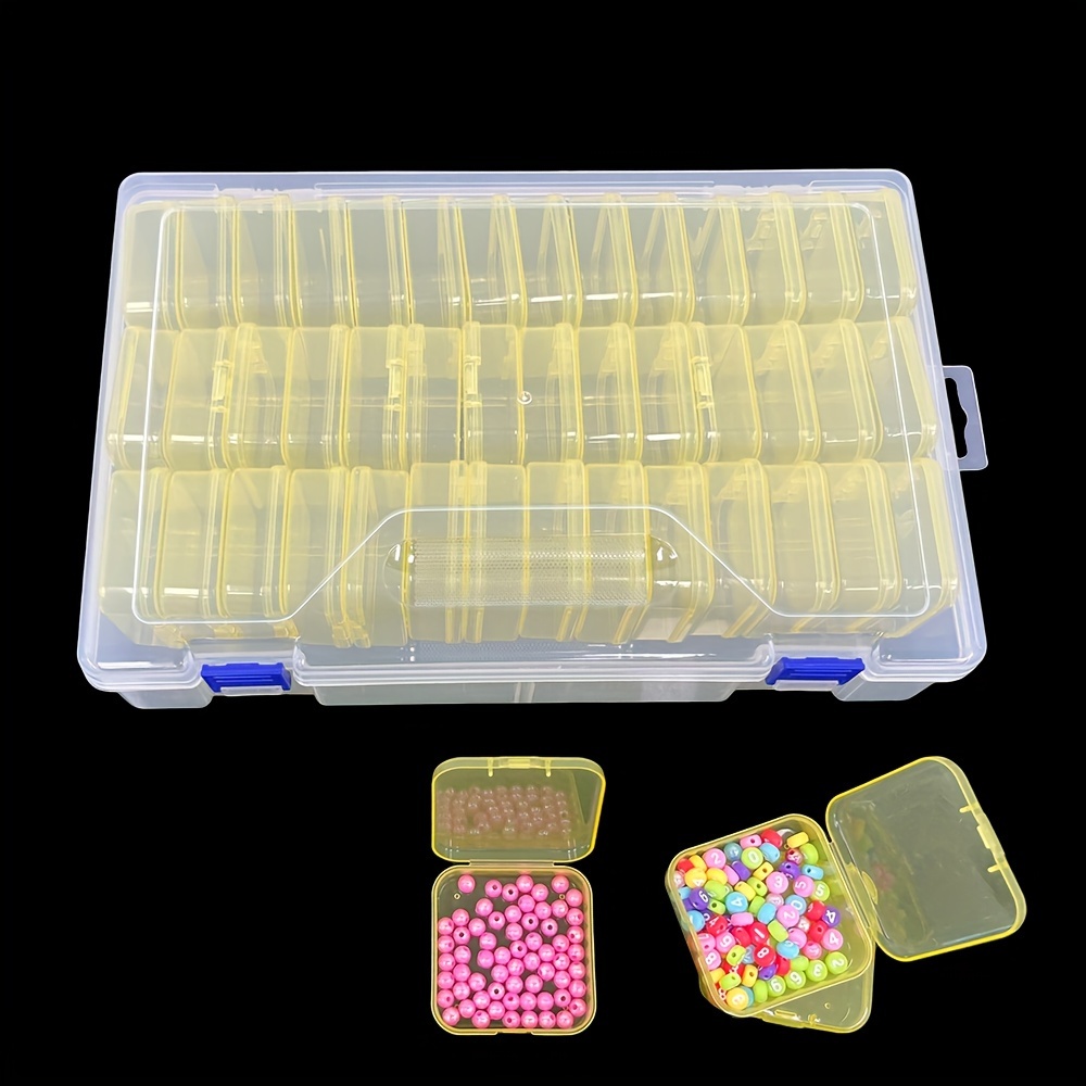 Plastic Bead Storage Box Lid Nail Art Jewelry Earring - Temu