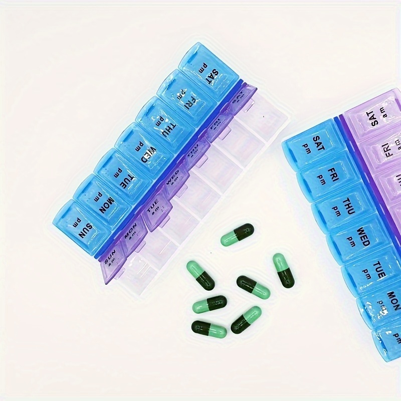 Dual Medicine Box for Weekly Pill Organisation