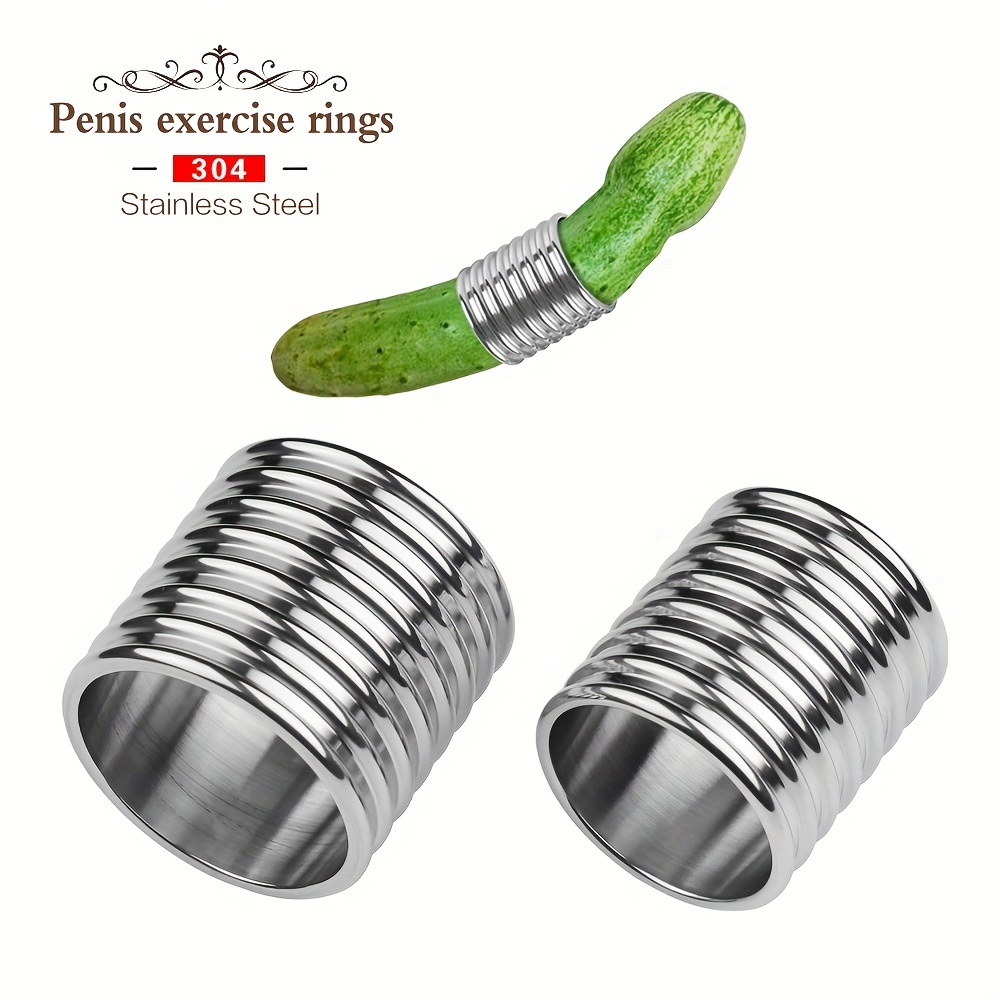 Stainless Steel Scrotum Pendant Penis Ring Training Stretching