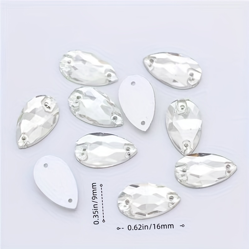 Heart Rhinestone Flatback Acrylic Fancy Shape Strass - Temu