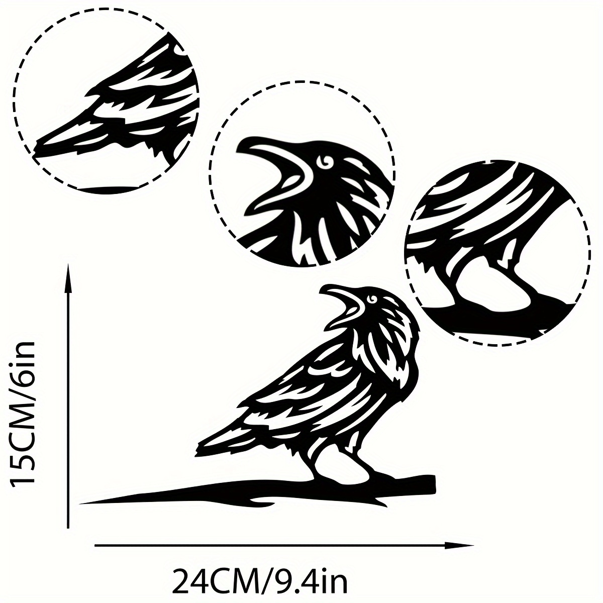 silhouette de corbeau