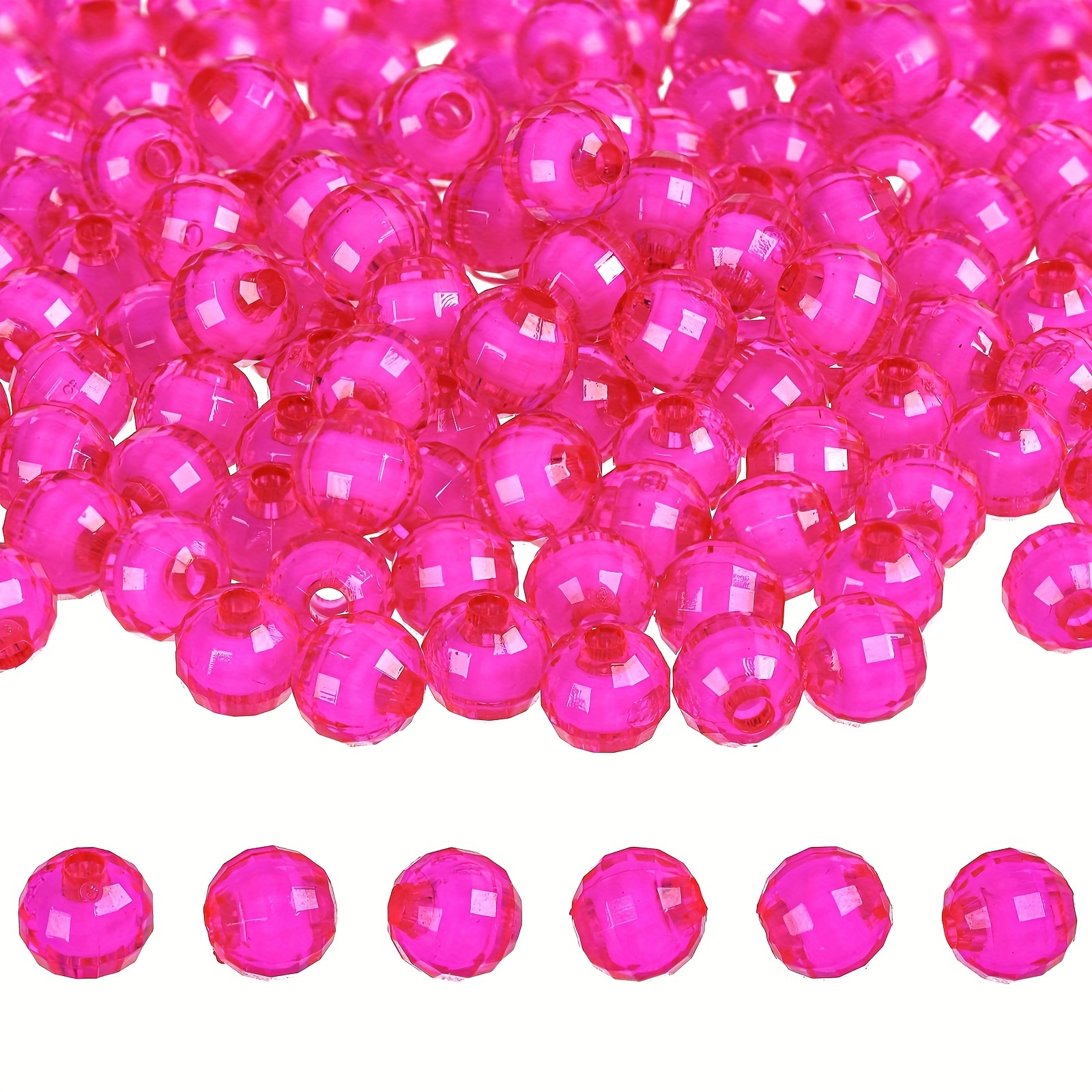 Red Glass Beads, 10mm Smooth Round - Golden Age Beads
